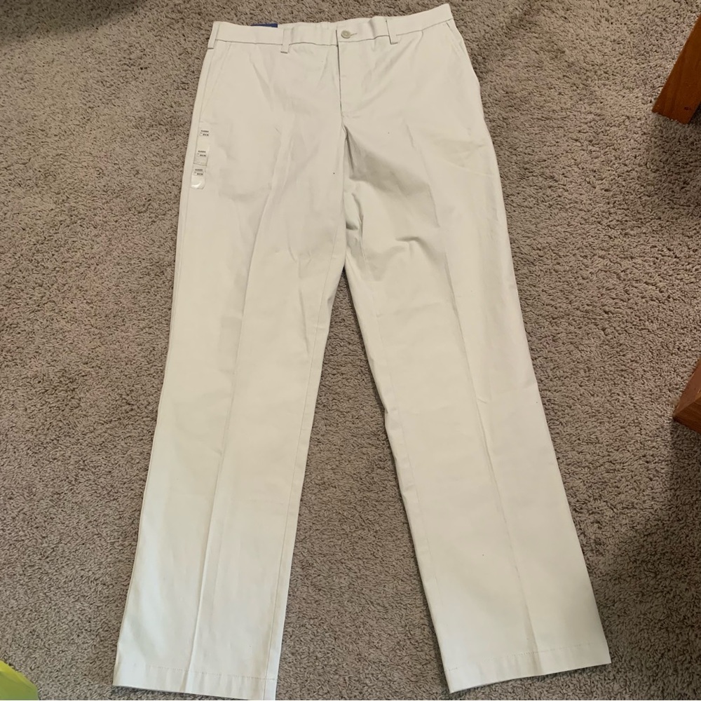 NWT Croft & Barrow Classic Fit Easy Care Khaki Pants 34 x 34